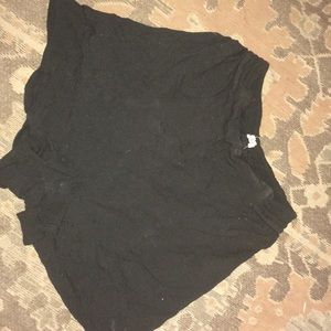 Hollister high rise material shorts